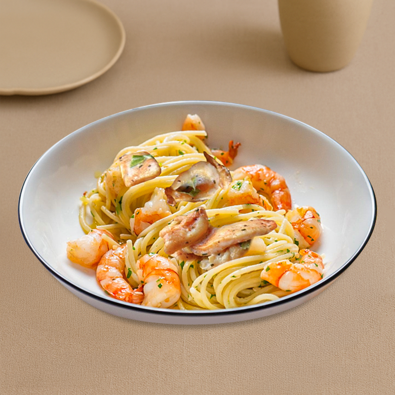 باستا مكس روبيان مع دجاج 1